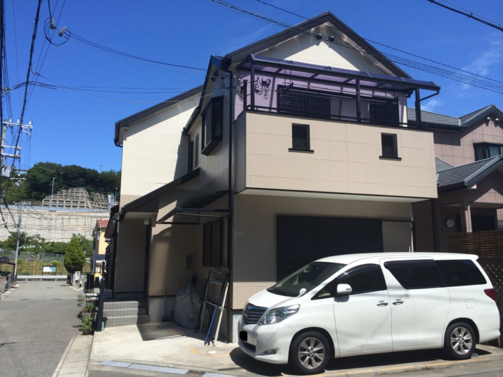 神戸市垂水区 外壁塗装・屋根塗装 – 兵庫県神戸市垂水区のツートーンカラーのＫ様邸