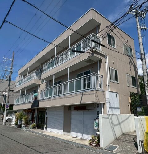 神戸市灘区　外観を塗り替えることで、入居率アップに貢献