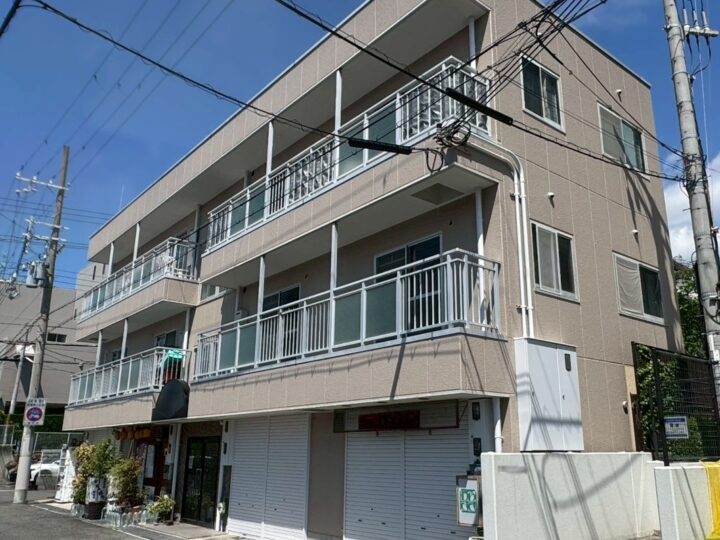 神戸市灘区　外観を塗り替えることで、入居率アップに貢献