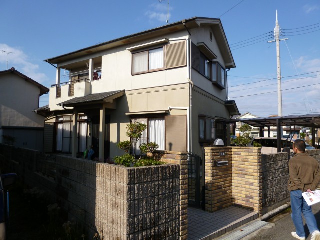 塗装前の兵庫県姫路市Ｓ様邸